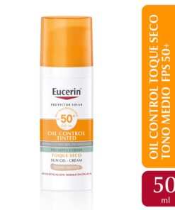 Eucerin Sun Oil Control Gel Crema Facial Toque Seco Tono Medio SPF50 x 50ml